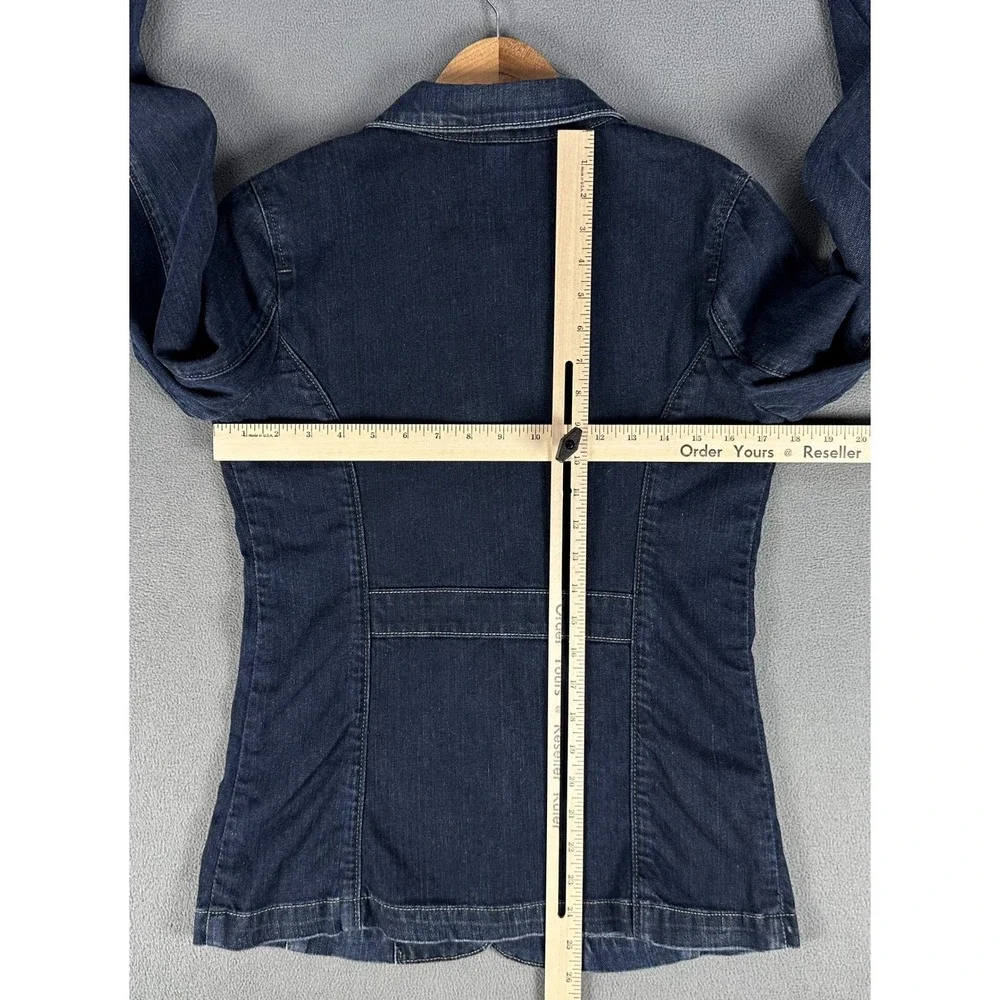 Levis Blazer Jacket Medium Blue Denim Sample Limited Edition Star Button Vintage